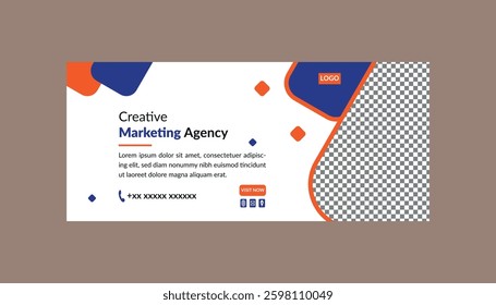 Social Media Cover Design. Trendy Template Display for Promotional Campaign.