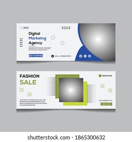 Social media cover header background template, social media post, Template cover header for social media, banner, advertising business corporate.