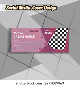 social media cover home for sale design