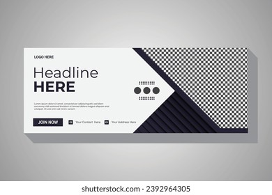 Social media cover template Good design is a creative approach to marketing.
