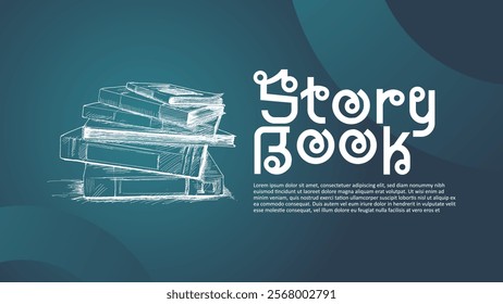 Social media cover template for world book day celebration