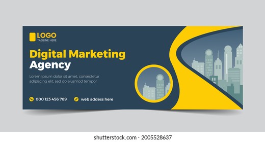 Social media cover vector templates fully editable, advertising design, social media banner post.