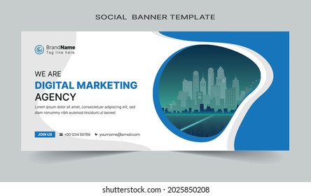 Social media cover vector templates fully editable, advertising design, web banner template