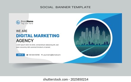 Social media cover vector templates fully editable, advertising design, web banner template