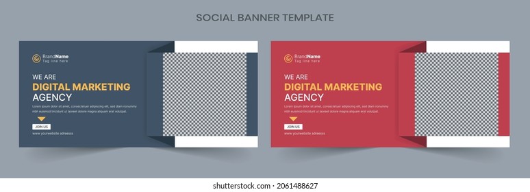 Social Media Cover Vector Templates Fully Editable, Advertising Design, Social Media Banner Post.
