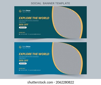 Social Media Cover Vector Templates Fully Editable, Advertising Design, Social Media Banner Post.