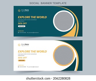 Social Media Cover Vector Templates Fully Editable, Advertising Design, Social Media Banner Post.