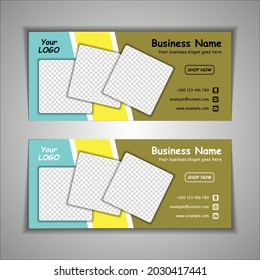 Social media cover, Web banner design vector template
