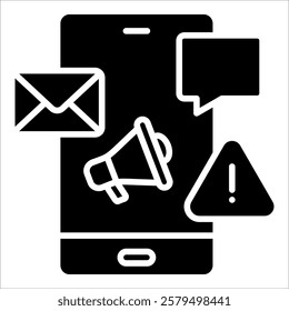 Social Media Crisis Icon Element For Design