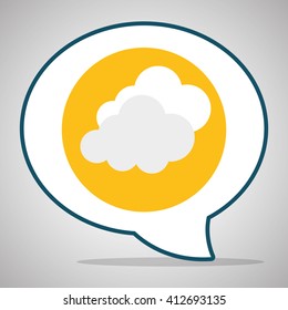 Social media design. bubble icon. networking concept