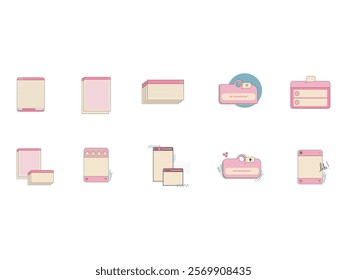 Social Media Design Element Set