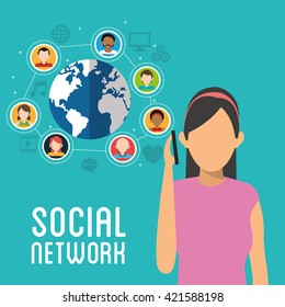 Social media design. gadget icon. Multimedia illustration, editable vector