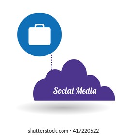 Social media design. media icon. communication concept, 