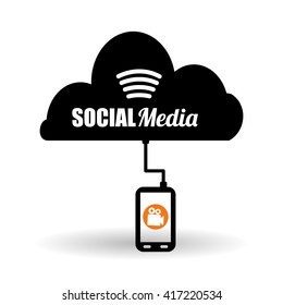 Social media design. media icon. communication concept, 