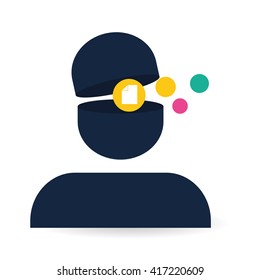 Social media design. media icon. communication concept, 