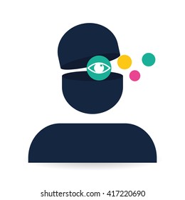 Social media design. media icon. communication concept, 