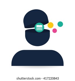 Social media design. media icon. communication concept, 