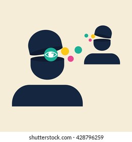 Social media design. media icon. communication concept, 