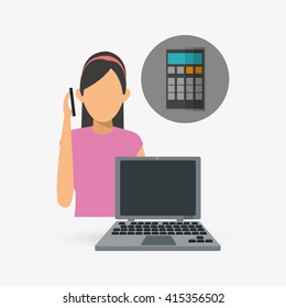 Social media design. Media icon. Technology concept