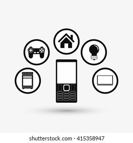 Social media design. Media icon. Technology concept