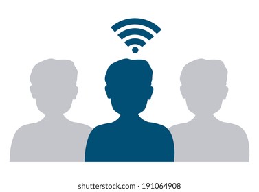 Social media design over white background, vector illustration