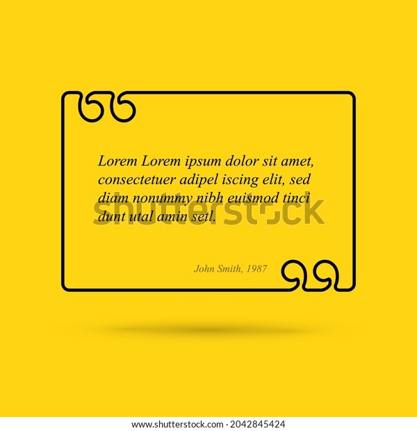 Social media\
design quote layout template. Qotation presentation with black wire\
frame and black content placeholder for your text. Minialistic\
designed quote motto\
templates