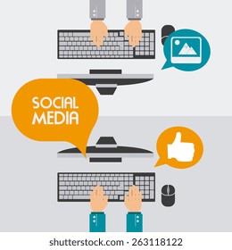 Social media design, vector illustration. Social media design, vector illustration.