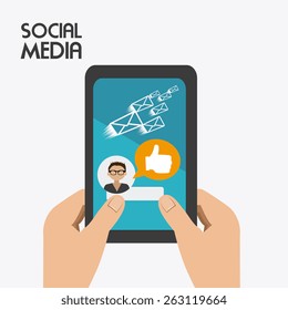 Social media design, vector illustration.