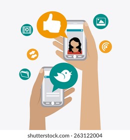 Social media design, vector illustration.
