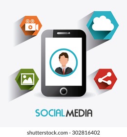 Social media design, vector illustration eps 10.