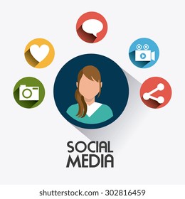 Social media design, vector illustration eps 10.