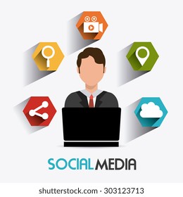 Social media design, vector illustration eps 10.