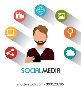 Social media design, vector illustration eps 10.