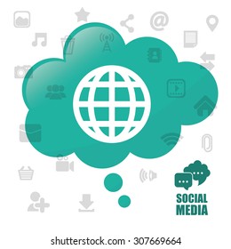 Social media design, vector illustration eps 10.
