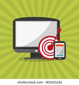 Social media design, vector illustration