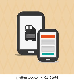 Social media design, vector illustration