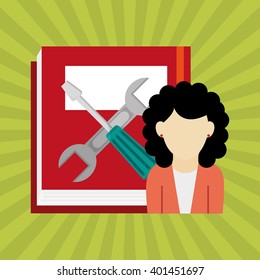 Social media design, vector illustration