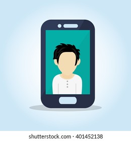 Social media design, vector illustration