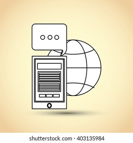 Social media design, vector illustration