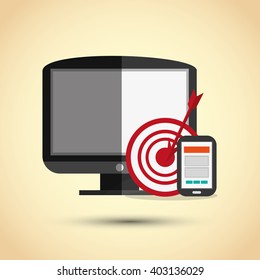 Social media design, vector illustration
