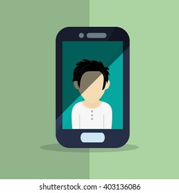 Social media design, vector illustration