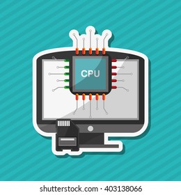 Social media design, vector illustration