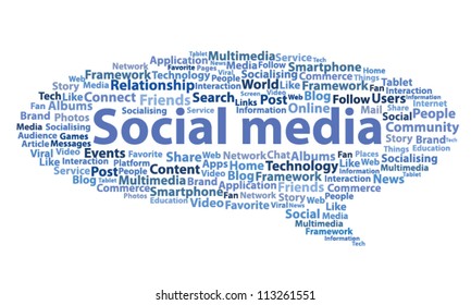 Social media design vector speech bubble concept