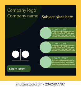 Social Media design vector template