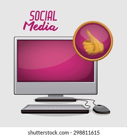 Social Media digital design, vector illustration eps 10