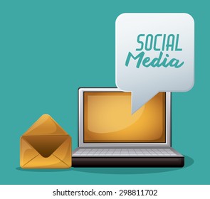 Social Media digital design, vector illustration eps 10