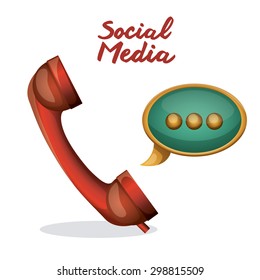 Social Media digital design, vector illustration eps 10