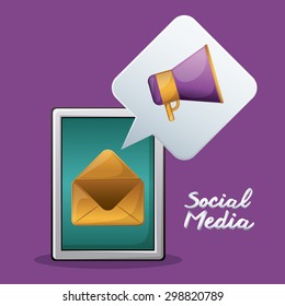 Social Media digital design, vector illustration eps 10