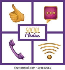 Social Media digital design, vector illustration eps 10