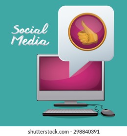 Social Media digital design, vector illustration eps 10
